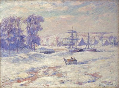 Sne ved Quimper, 1909 af Henry Moret
