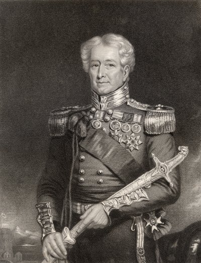 Sir Robert Henry Sale, graveret af F. Holl, fra 