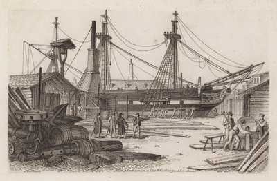 En vestindienmand i Cox and Curlins Yard, Limehouse af Henry Moses