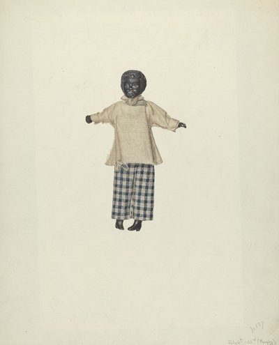 Kina-hovedet sort dukke af Henry Murphy