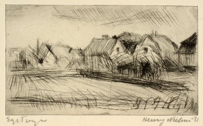 Huse med haver af Henry Nielsen