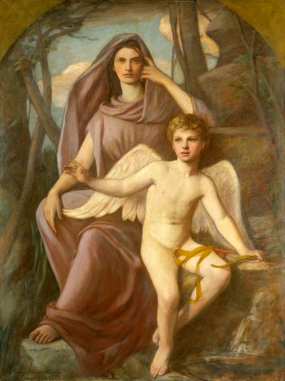 Eros og Musa, 1903. af Henry Oliver Walker