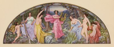 Lyrikkens musik (farvelitografi) af Henry Oliver Walker
