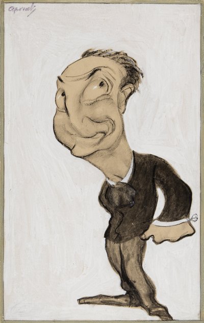 Little Tich (farvekridt, pen, pensel, blæk og gouache på papir) af Henry Ospovat