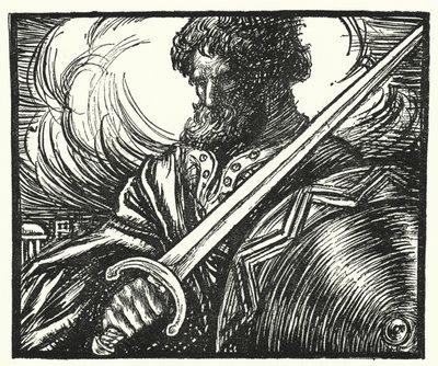 Matthew Arnold digt: Alaric at Rom (gravering) af Henry Ospovat