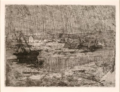 Kæntrede fiskerbåde, Bretagne af Henry Ossawa Tanner