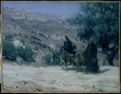 Flyvning til Egypten, 1899 af Henry Ossawa Tanner