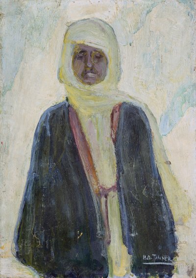 Marokkansk mand (olie på panel) af Henry Ossawa Tanner