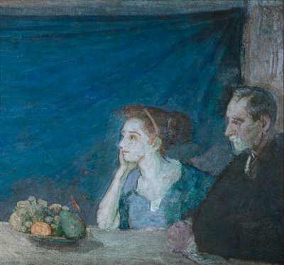 Portræt af hr. og fru Atherton Curtis med stilleben af Henry Ossawa Tanner