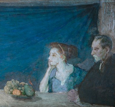 Portræt af hr. og fru Atherton Curtis med stilleben, n.d. af Henry Ossawa Tanner
