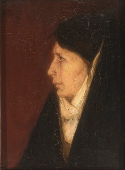 Profil af en kvindes hoved af Henry Ossawa Tanner
