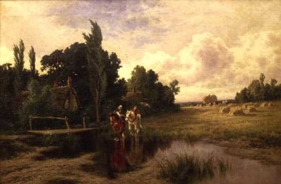 Across the Stream (olie på lærred) af Henry Parker