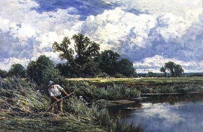 The River Lea, nær Broxbourne i Hertfordshire af Henry Parker