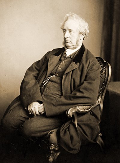 Portræt af Dr. Hugh Welch Diamond, 1869 (sepiafoto) af Henry Peach Robinson