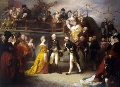 Besøg af kong George III (1738-1820) af Henry Perronet Briggs
