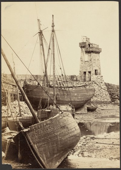 [Både i en havn] af Henry Pollock