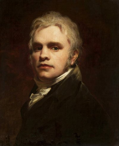 Portræt af en mand. af Henry Raeburn
