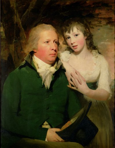Sir Alexander Don med sin datter Elizabeth af Henry Raeburn