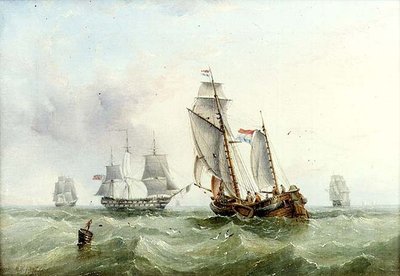 hollandsk og britisk shipping af Henry Redmore