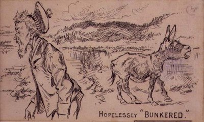 Hopelessly Bunkered, illustration fra 