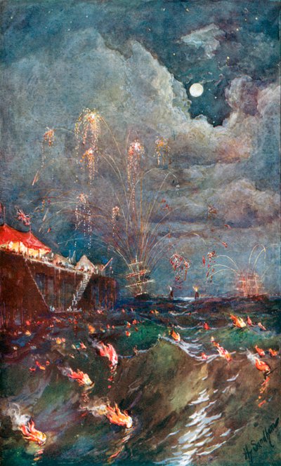 Brændingens belysning ved Madras af Henry Sandham