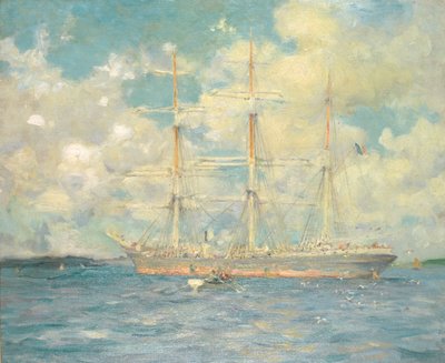 En fransk barque i Falmouth Bay, 1902 af Henry Scott Tuke