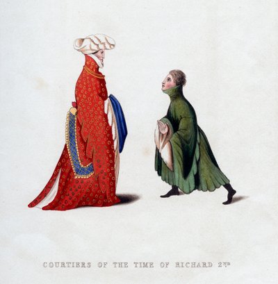 Hofdragt, 1300-tallet, 1843. af Henry Shaw