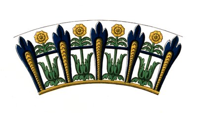 Detalje fra et emaljeret fad, begyndelsen af det 17. århundrede, 1843. af Henry Shaw