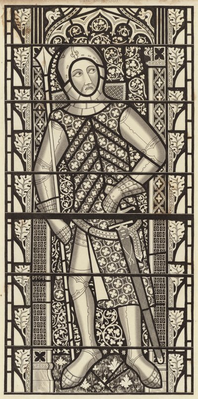 Gilbert de Clare, jarl af Clare, fra Tewkesbury Abbey Church, omkring 1340 af Henry Shaw