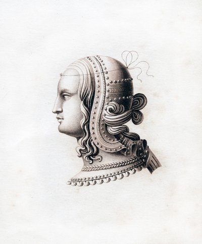 Hovedbeklædning, begyndelsen af det 16. århundrede, 1843. af Henry Shaw