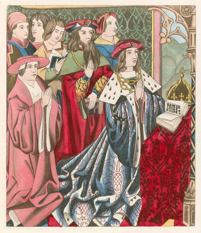 Henrik VI og hans hof af Henry Shaw