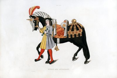 Hest og ledsager, c1511, 1843. af Henry Shaw