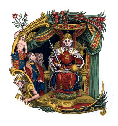 Startbogstav C, 1563, 1843. af Henry Shaw