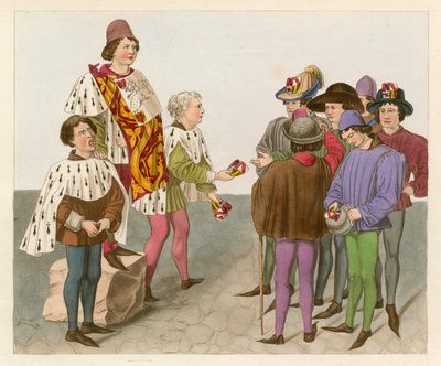Udråbelse af en turnering, 1450 af Henry Shaw