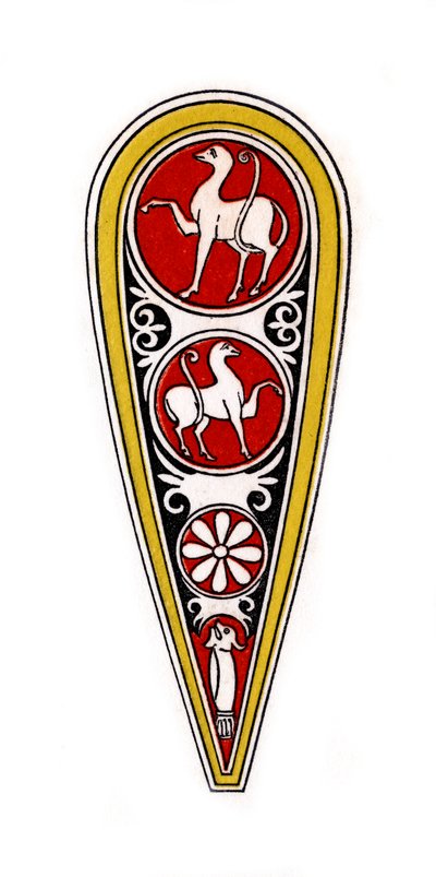 Skjold, 1100-tallet, 1843. af Henry Shaw