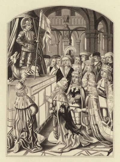 Europas suveræner tilbeder Saint George af Henry Shaw