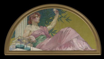Muse of Electricity, 1893 af Henry Siddons Mowbray