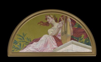 Muse for lyrisk poesi, 1893 af Henry Siddons Mowbray