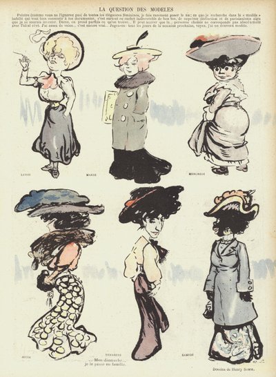 Illustration til Le Rire af Henry Somm