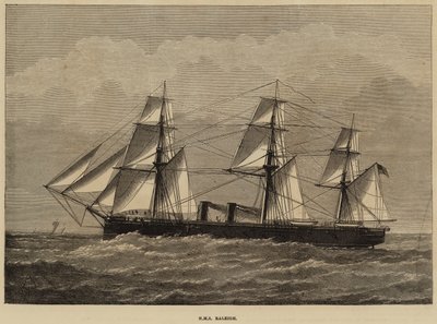 HMS Raleigh af Henry Spernon Tozer