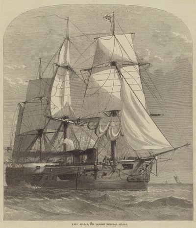 HMS Sultan, den største jernbeklædte flydende af Henry Spernon Tozer