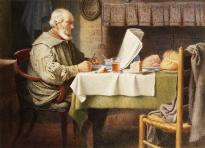 Læser nyhederne af Henry Spernon Tozer