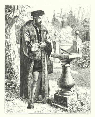 A Quiet Mind (gravering) af Henry Stacey (after) Marks