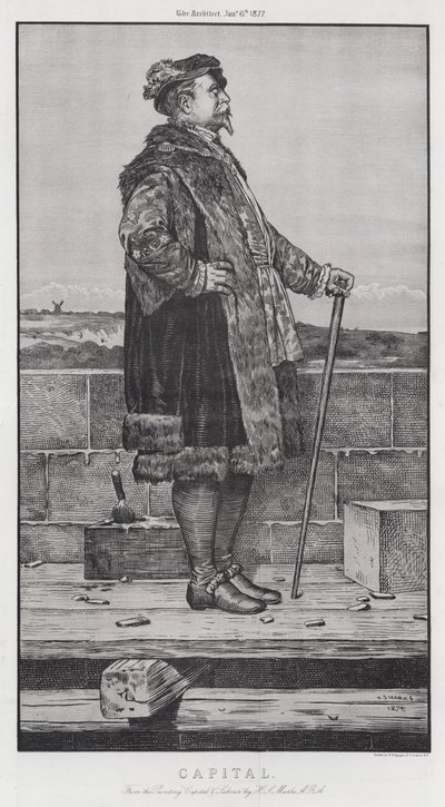 Kapital (gravering) af Henry Stacey (after) Marks