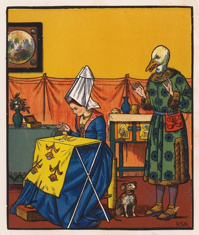 Goosey Gander (farvelitografi) af Henry Stacy (after) Marks