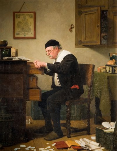 Hvor er det, 1882. af Henry Stacy Marks