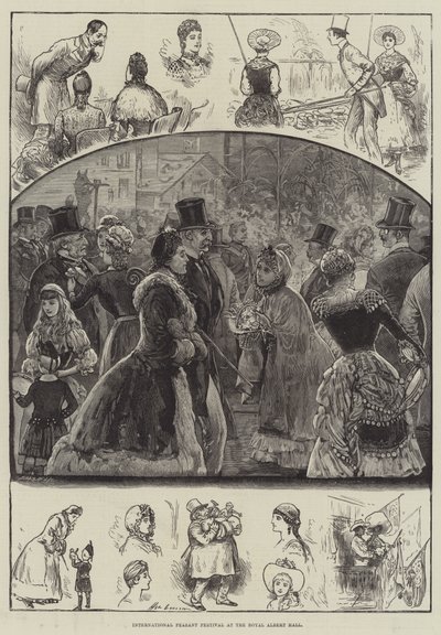 International Peasant Festival i Royal Albert Hall af Henry Stephen Ludlow