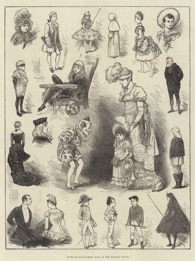 Juvenile Fancy-Dress Ball i Mansion House af Henry Stephen Ludlow