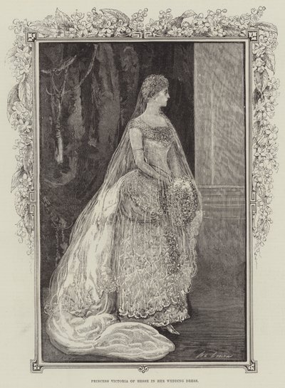 Prinsesse Victoria af Hessen i sin brudekjole af Henry Stephen Ludlow