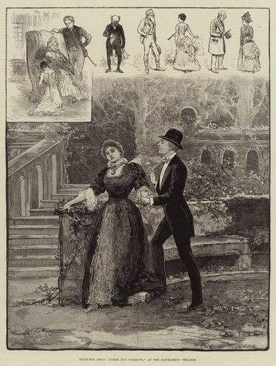 Skitser fra Lords and Commons, på Haymarket Theatre af Henry Stephen Ludlow